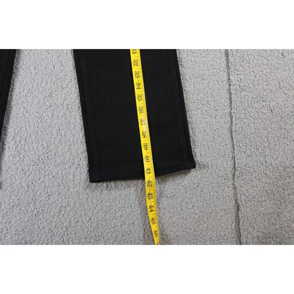 New Re/Done Womens 25 Black Jeans 70s Ultra High Rise Stove Pipe - Picture 5 of 6